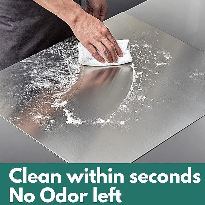 All-in-One Stainless Steel Chopping Board (35x31cm)