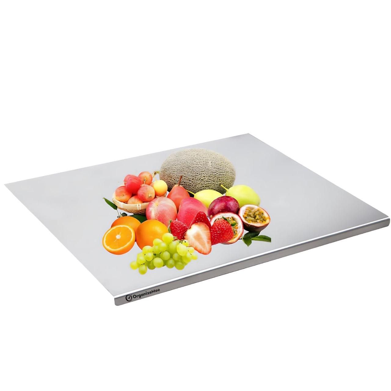 All-in-One Stainless Steel Chopping Board (35x31cm)
