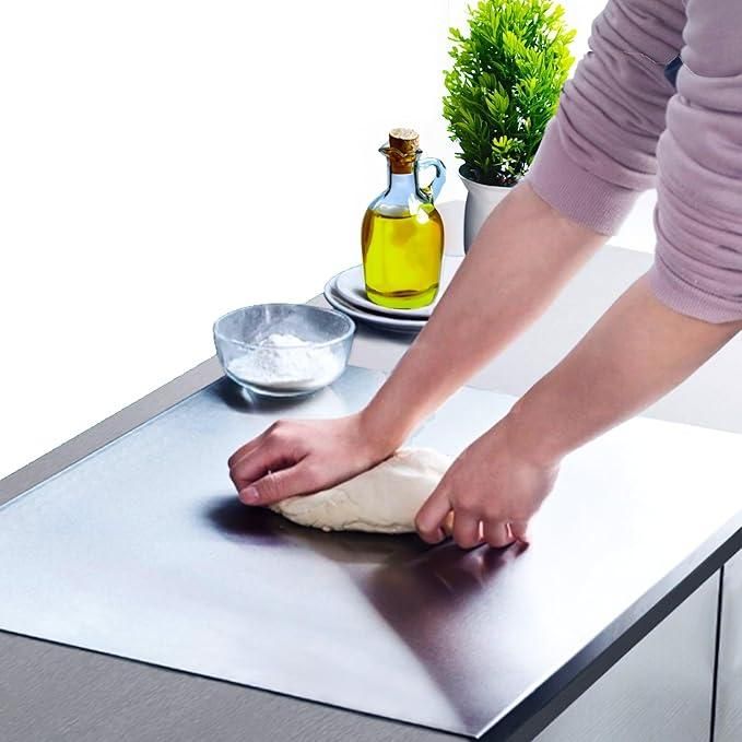 All-in-One Stainless Steel Chopping Board (35x31cm)