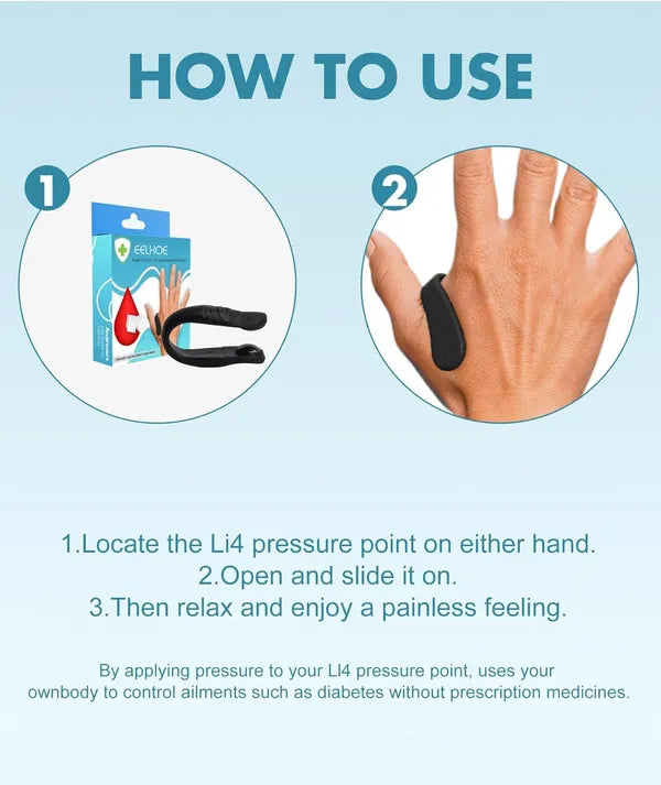 Sugar Control LI4 Acupressure Point Clip (Buy 1 Get 1)