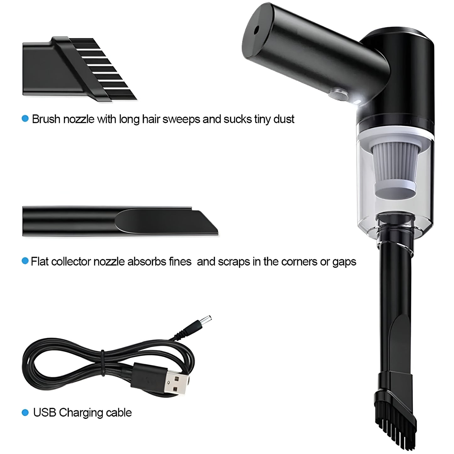 2 in 1 Wireless Duster + Vacuum Cleaner