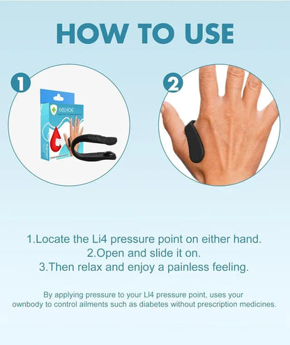 Sugar Control LI4 Acupressure Point Clip (Buy 1 Get 1)