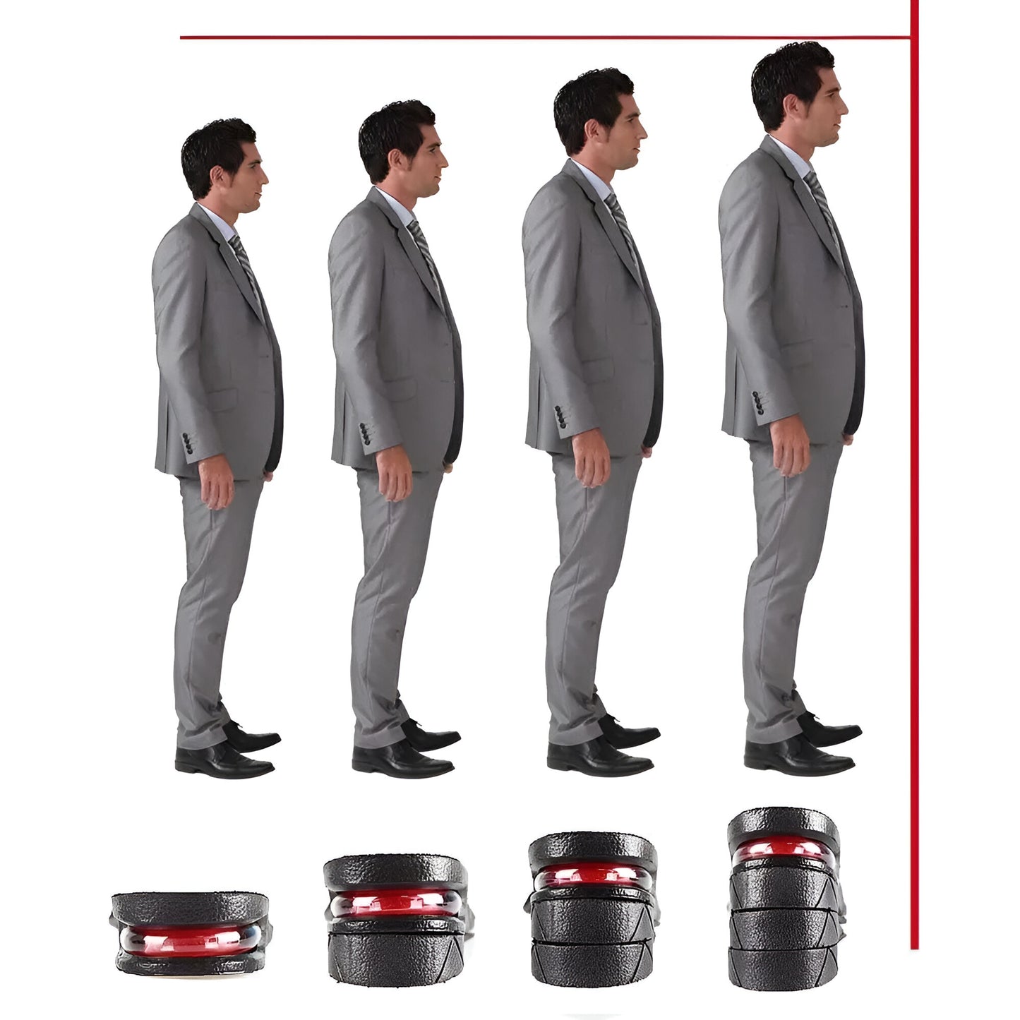 Height Increase Shoe Lifts (2 Pieces)